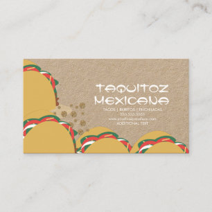 Mexicaans eten Taco Mexico Visitekaartje