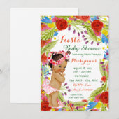 Mexicaans feest baby shower kaart (Voorkant / Achterkant)