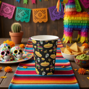 Mexicaans Feest & Dag van de Doden Papieren Bekers