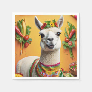Mexicaans Feest Schattige Llama Servet
