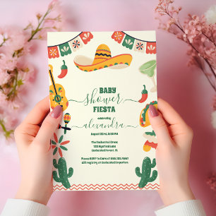 Mexicaans Fiesta Baby shower Kaart