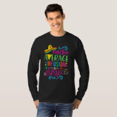 Mexicaans Fiesta Cinco de Mayo Rn Nacho Gemiddelde T-shirt (Voorkant volledig)