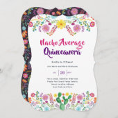 Mexicaans FIESTA ELKE GELEGENHEID Uitnodiging Volk (Voorkant / Achterkant)