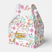 Mexicaans Fiesta Folk Bloemen lama Persoonlijk Bedankdoosjes (Voorkant Zijde)