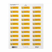 Mexicaans Fiesta Kleurrijke Margarita Retouradres Etiket (Full Sheet)