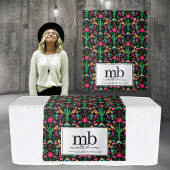 Mexicaans Fiesta Logo Zakelijke Tafel Runner Banne Wandkleed