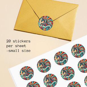 Mexicaans fiesta paard ronde sticker