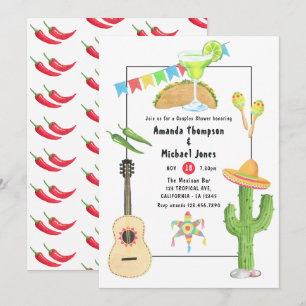 Mexicaans Fiesta Taco en Tequila Koppels Bruispart Kaart