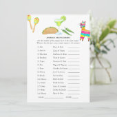 Mexicaans Fiesta Taco Game Kaart (Staand voorkant)