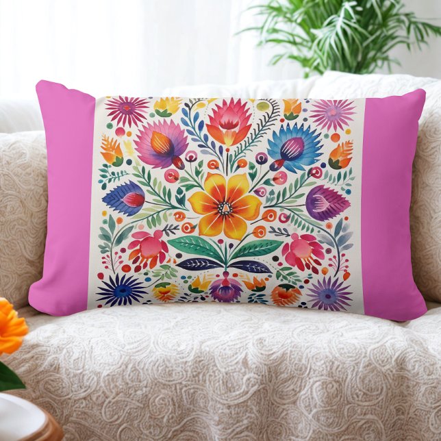 Mexicaans Folk Art Pattern Kussen (Creator heeft geüpload)