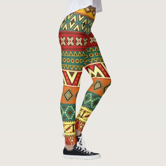 Mexicaans Folk Art Pattern Leggings (Rechts)