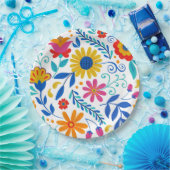 Mexicaans Folk Art Pattern Papieren Bordje (Feest)
