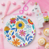 Mexicaans Folk Art Pattern Papieren Bordje (Feest)
