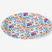 Mexicaans Folk Art Pattern Papieren Bordje (Gekanteld)