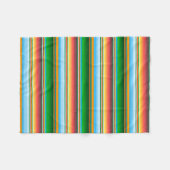 Mexicaans horizontale lijnenpatroon fleece deken (Voorkant (Horizontaal))