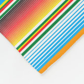 Mexicaans horizontale lijnenpatroon fleece deken (Hoek)