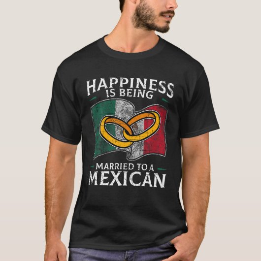 Mexicaans huwelijk Mexico Weddenschap met gehuwd e T-shirt (Voorkant)