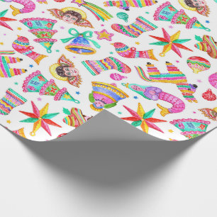 Mexicaans kerstpapier cadeaupapier