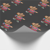 Mexicaans Kind afbreken met Sombrero en Sombrero Cadeaupapier (Hoek)