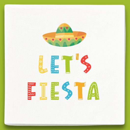Mexicaans Kleurrijk Let's Fiesta Servet