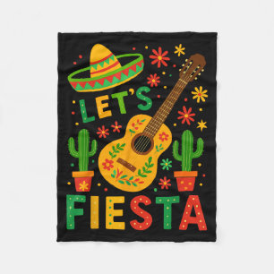 Mexicaans laat gitaar fiesta cinco de mayo fleece deken