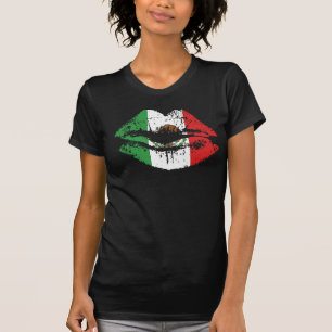 Mexicaans lippenshirt voor vrouwen. t-shirt