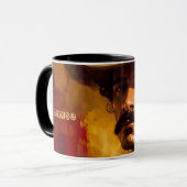 Mexicaans man pet felle snor mok (Voorkant links)