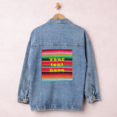 Mexicaans Mexico Poncho deken achtergrond Denim Jacket (Hangar)