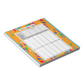 Mexicaans Otomi-ontwerp - Bridge Score Pad Notitieblok (Schuin)