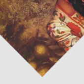 Mexicaans Pin-Up Meisje met Lange Vlechten uit het Tissuepapier (Detail)