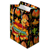 Mexicaans Pinata Medium Cadeauzakje (Achterkant Gekanteld)