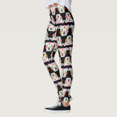 Mexicaans Pitbull Pattern Black Leggings (Links)