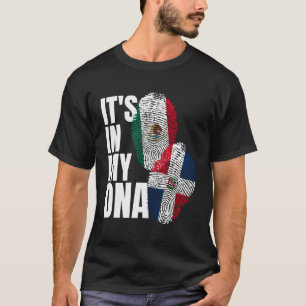 Mexicaans Plus Dominicaanse DNA vlag erfgoed T-shirt