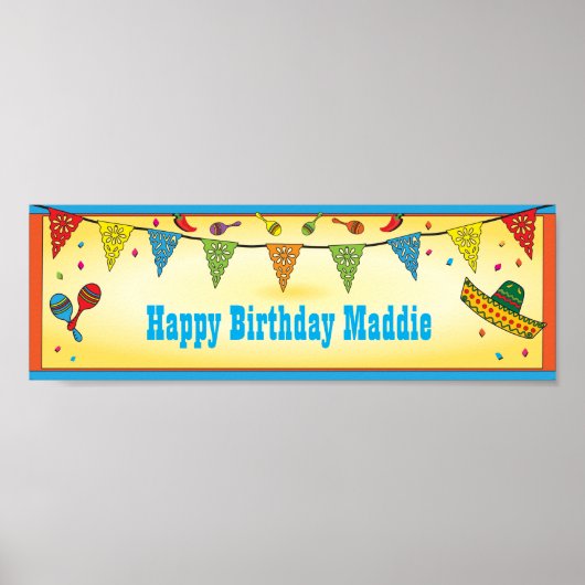 Mexicaans poster banner (Voorkant)