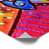 Mexicaans Poster van roze suikerriet (Hoek)