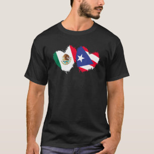 Mexicaans Puerto Rico Vlag Mexicaans Puerto Ricaan T-shirt
