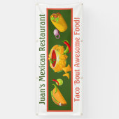 Mexicaans restaurant, aangepast buitenshuis spandoek (Verticaal)