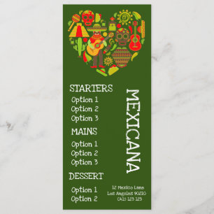 Mexicaans restaurant eten diner menu