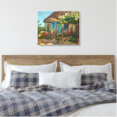 Mexicaans Roos Canvas Afdruk (Insitu (Slaapkamer))
