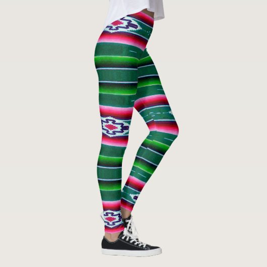 Mexicaans Sarape Pattern Leggings (Rechts)