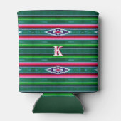 Mexicaans Sarape Pattern met monogram Blikjeskoeler (Achterkant)
