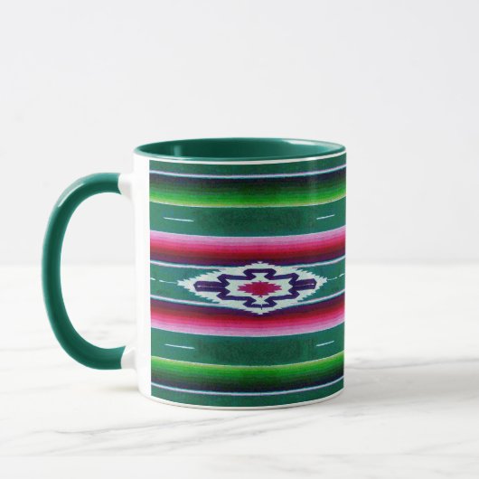 Mexicaans Sarape Pattern Mok (Links)