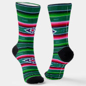 Mexicaans Sarape Pattern Sokken (Gebogen)