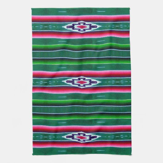 Mexicaans Sarape Pattern Theedoek (Verticaal)