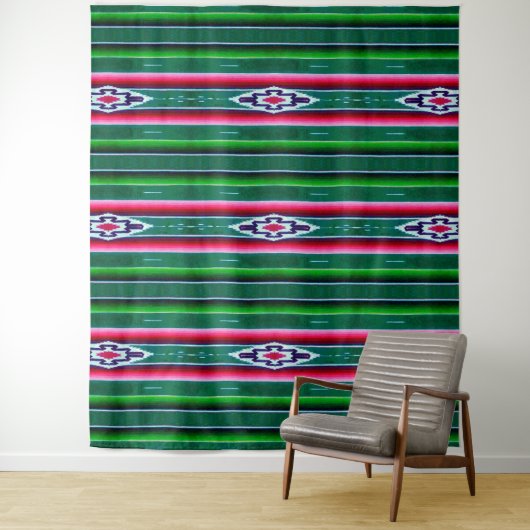 Mexicaans Sarape Pattern Wandkleed (In situ)