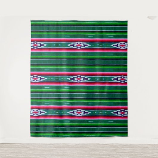 Mexicaans Sarape Pattern Wandkleed (Voorkant)