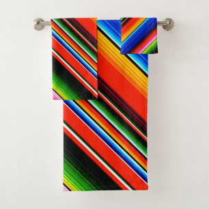 Mexicaans Serape Fiesta Zuidwesters ontwerp Bad Handdoek