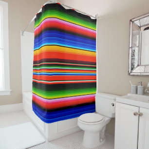 Mexicaans Serape ontwerp douchegordijn