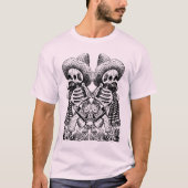 Mexicaans Skeleton Gothic Shirt (Voorkant)