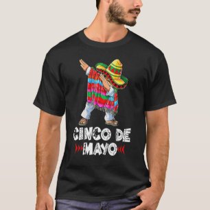 Mexicaans Sombrero Cinco Dabbing Dab de Poncho May T-shirt